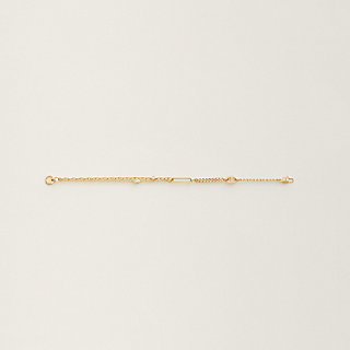Chaine d'ancre Chaos Nano bracelet - Yellow gold | Hermès USA